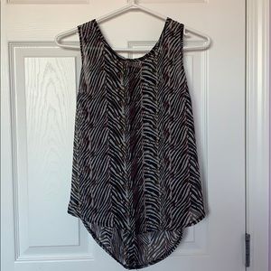 Printed Sleeveless Top